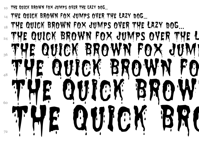 Zreaks NFI font waterfall